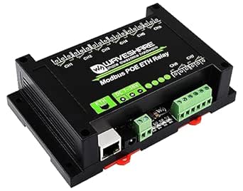 8-CH Ethernet Relay Module, Modbus RTU/Modbus TCP Protocol, PoE Port Communication, with Various Isolation and Protection Circuits