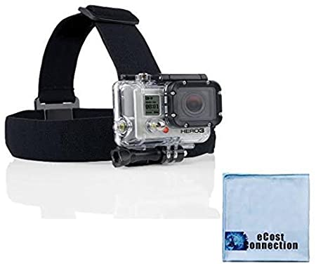 Head Strap Mount for ALL GoPro HERO Cameras   an eCostConnection Microfiber Cloth