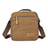 OXA Durable Vintage Canvas Shoulder Messenger Casual Sling Bag for Men and Women