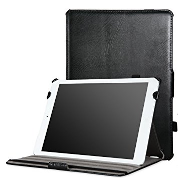 iPad Mini 1 / 2 / 3 Case, MoKo Genuine Leather Slim-Fit Cover Case for Apple iPad Mini 1 (2012), iPad Mini 2 (2013), iPad Mini 3 (2014), BLACK (Will not fit iPad Mini 4)