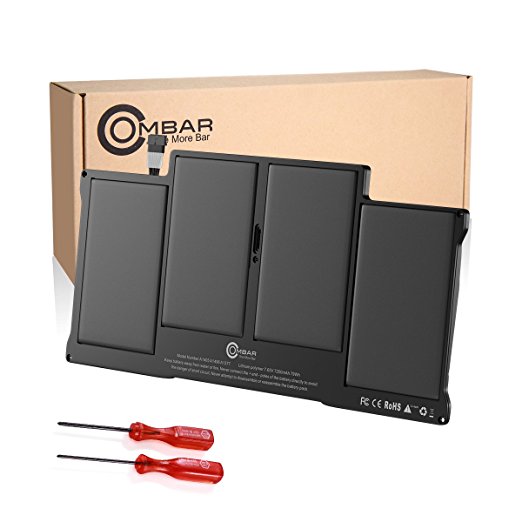 Ombar 7200 mAh Replacement Battery for Apple 13 inch MacBook Air A1466 A1369, fits A1377 A1405 A1496 with Kits