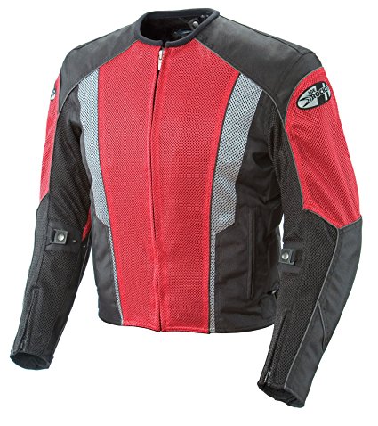 Joe Rocket Phoenix 5.0 Men's Mesh Motorcycle Riding Jacket (Red/Black, X-Large)
