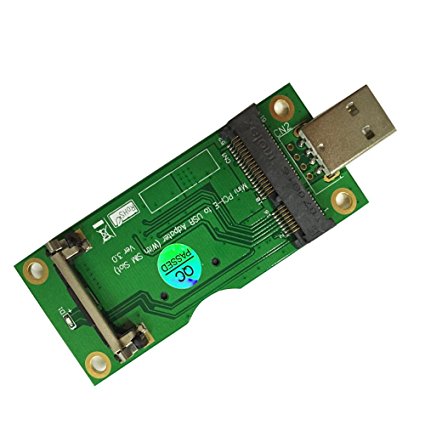 Oley Mini PCI-E to USB Adapter With SIM card Slot for WWAN/LTE Module Support SIM 6pin/8pin card connector