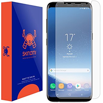 Galaxy S8 Plus Screen Protector (S8 )(Non Case-Friendly), Skinomi MatteSkin Full Coverage Screen Protector for Galaxy S8 Plus Anti-Glare and Bubble-Free Shield