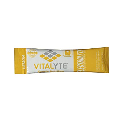 Vitalyte Electrolyte Powder Sports Drink Mix, 25 Single Serving Packets, Natural Electrolyte Replacement Supplement for Rapid Hydration & Energy - Lemon