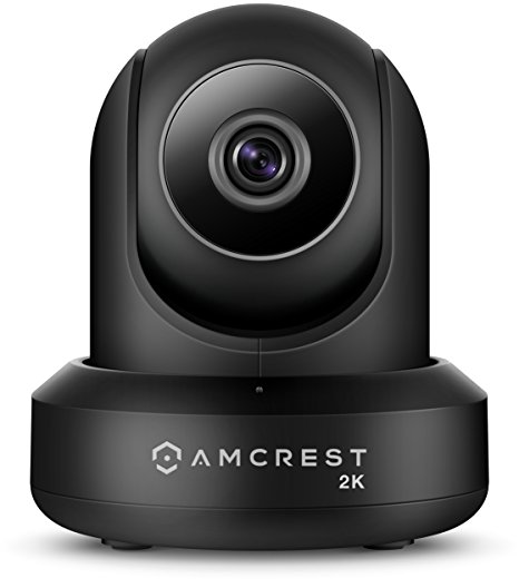 Amcrest UltraHD 2K (3MP/2304TVL) WiFi Video Security IP Camera with Pan/Tilt, Dual Band 5ghz/2.4ghz, Two-Way Audio, 3-Megapixel @ 20FPS, Wide 90° Viewing Angle and Night Vision IP3M-941 (Charcoal)