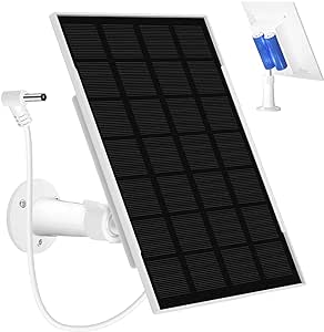 LP Solar Panel for Ring Camera, 4000mAh Ring Camera Solar Panel Charger for Ring Stick Up Cam Battery, Spotlight Cam Battery, Stick Up Cam 2nd & 3rd Gen with Barrel Plug-Not for Spotlight Plus/Pro