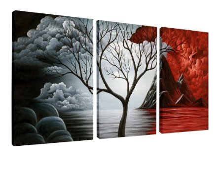 Wieco Art the Cloud Tree Canvas Print for Abstract Painting Modern Canvas Wall Art for Home Decor