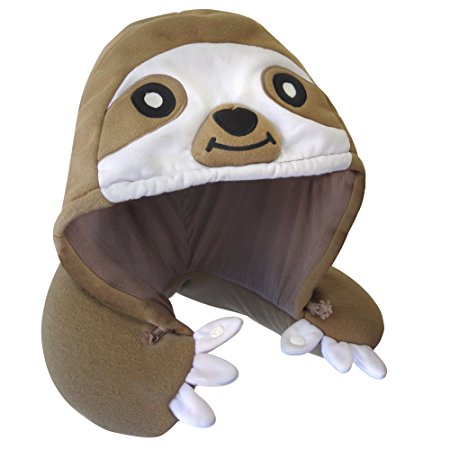 Sloth Hooded Neck Pillow