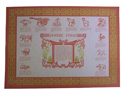 Chinese Zodiac Paper Placemats 50 Pieces (PP-02)