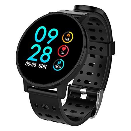 COULAX Fitness Watch, Waterproof Activity Tracker Watch with Heart Rate Monitor Sleep Monitor Steps Counter Calls SMS Notification Remote Camera Music for Kids Women Men for Android iPhone Smartphone