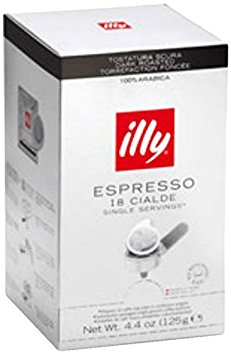Dark Roast Coffee Pods for E.S.E Espresso Machines 4.4 oz 18 cialde