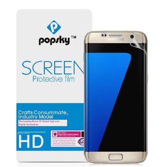 Samsung Galaxy S7 Edge Screen Protector [2 Pack] [Full Coverage], Popsky [Explosion-proof] Screen Protector High Definition Ultra Clear Scratch Proof Bubble-free Premium Film