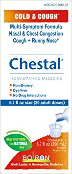 Boiron Chestal Adult Cold & Cough Syrup, 6.7 Ounce, Homeopathic Medicine for Cold and Cough