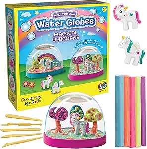 Creativity for Kids Make Your Own Water Globes: Magical Unicorns - Create 2 Snow Globe Unicorn Toys, Arts and Crafts and Girls Toys Ages 6-8 , Unicorn Gifts for Girls