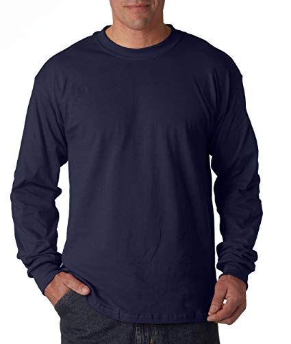 Gildan Heavy Cotton 100% Cotton Long Sleeve T-Shirt.