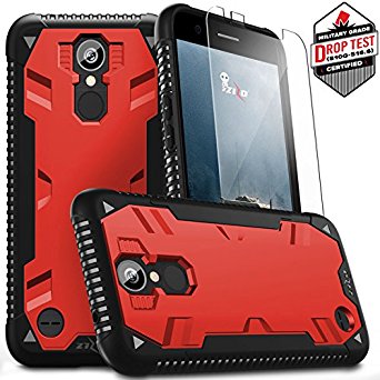 LG K20 Plus Case, Zizo Proton 2.0 Cover [Military Grade Drop Tested] w/ 0.3m 9H [Tempered Glass Screen Protector] - LG Harmony