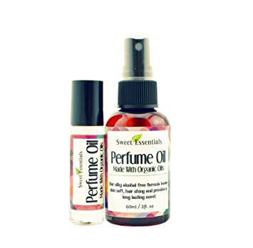 Jasmine Vanilla - Fragrance / Perfume Oil - 2oz Made with Organic Oils - Spray on Perfume Oil - Alcohol & Preservative Free