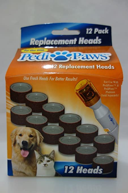 New Hot Pedi Paws Nail File Trimmer Replacement Heads Pedipaws 12 pack As Seen TV refill