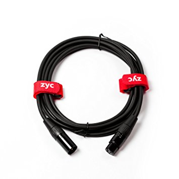 ZYC XLR Microphone Cable Cord 3-Pin Male & Female Connector Low Z - 10 Ft(3 m)