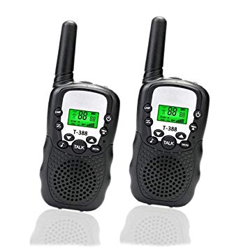 Happy Gift Toys for 3-15 Year Old Boy, Gifts for Teen Girls Boys Walkie Talkies for Kids Teen Boy Gifts Birthday Presents,1Pair(Black)