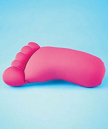 Pink Microbead Foot-shaped Pillow