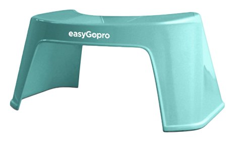 easyGopro Go Time Just Got Easier Ergonomic Family Toilet Stool 7.5" Natural Aid For Constipation, Hemorrhoids, IBS, Pelvic Floor, Bloating & More - Blue
