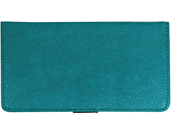 Snaptotes Leatherlike Checkbook Cover for Duplicate Side Tear Checks with Pen Loop for Men and Women
