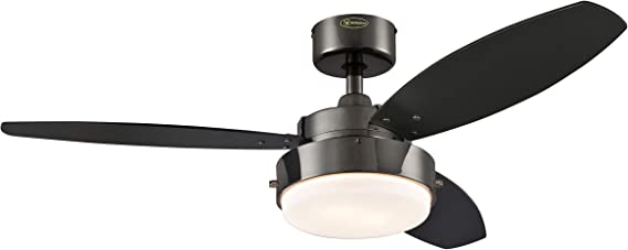 Westinghouse Lighting 7221514 Contemporary Alloy 42" Reversible 3 Blade Led Ceiling Fan in Gun Metal Finish