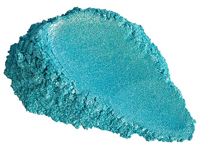 42g/1.5oz"Turquoise Diamond Effect" Mica Powder Pigment (Epoxy,Resin,Soap,Plastidip) Black Diamond Pigments