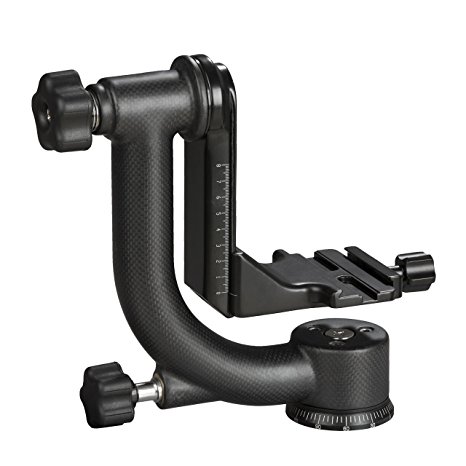 Movo GH800 Carbon Fiber Professional Gimbal Tripod Head with Arca-Swiss Quick-Release Plate
