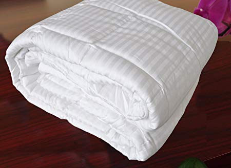 Natural Comfort Hotel Select 250TC Down Alternative White Oversize Comforter, Duvet Cover Insert, King
