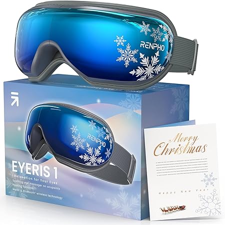 RENPHO Eye Massager with Heat&Gift Card,2024 New Year/Xmas Customized Gifts, Heated Eye Mask for Relax, Bluetooth Eye Care Device, Reduce Eye Strain, Dark Circles,Ideal Winter Gifts for Women/Men