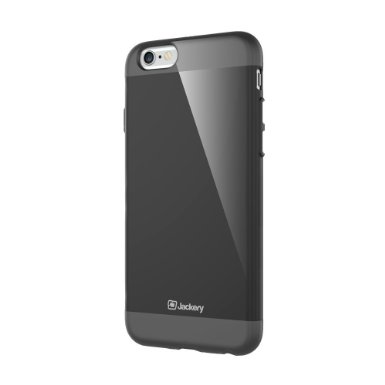 iPhone 6s and iPhone 6 Case, Jackery Genesis X - Premium Lightweight, Slim, and Rubber Scratchproof iPhone Case - 4.7 Inch - Black with Metallic Buttons