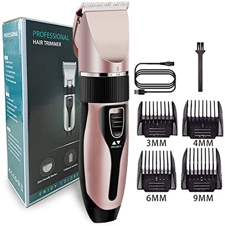 VASLON Professional Hair Clippers Cordless Hair Trimmer Men's Beard Trimmers USB Rechargeable Electric Hair Cutting Kit Fast Charge Low Noise