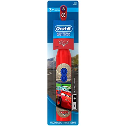 Oral B Kid's Electric Battery Powered Disney and Pixar's Cars, Soft Bristles Toothbrush (Age 3  )