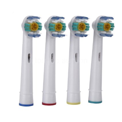 Generic Compatible Electric Tooth Brush Heads for Braun Oral-b 3d White PRO Bright 4 pcs