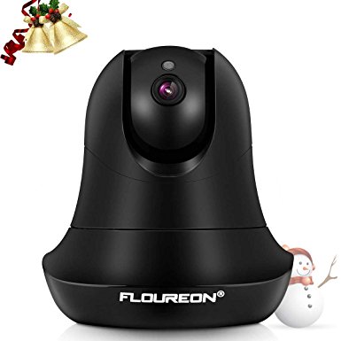 FLOUREON Wireless IP Camera PTZ 1080P ONVIF Home Surveillance Security Indoor Camera 5X Zoom Two Way Audio Baby Monitor Support Night Vision/Motion Detection(Black)