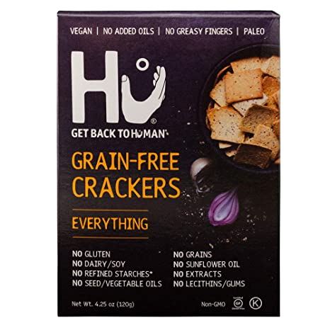 Hu Kitchen, Cracker Everything Grain Free Vegan, 4.25 Ounce