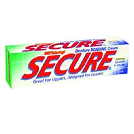 Secure Denture Bonding Cream - 1.4 Ounces (Pack of 3)