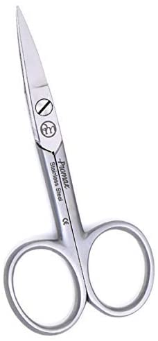 ProMax Professional Quality Nail Scissors Straight Double Tone Matte and Mirror Finish-Made of High Grade Surgical Stainless Steel .CE Mark-30-10025-26