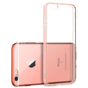 iPhone 6s Plus Case JETech Apple iPhone 66s Plus Case Shock-Absorption Bumper and Anti-Scratch Clear Back for iPhone 6s 6 Plus 55 Inch Rose Gold