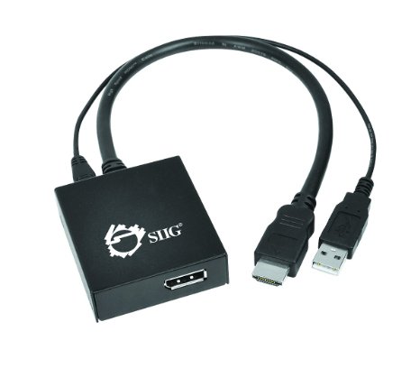 SIIG HDMI to DisplayPort 4K Ultra HD Active Adapter (CE-H22A11-S1)
