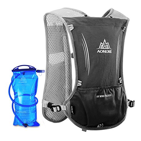 Docooler Water Bottle Backpack Reflective High Visibility Bike Clothes with Pocket for Women Man