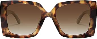 SOJOS Retro Square Polarized Womens Sunglasses Trendy Oversized Large Women's Big Shades SJ2224