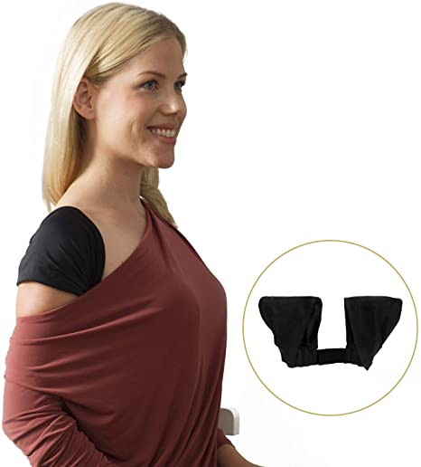 Swedish Posture Feminine Shoulder Support - Shoulder Posture Corrector for Women - Sleek Soft Undergarment Shoulder Brace - Improves Posture Relieves Tension Stress and Stiff Shoulder