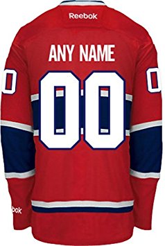 Montreal Canadiens Home Official Reebok NHL Hockey Jersey - Any Name / Number Customized.