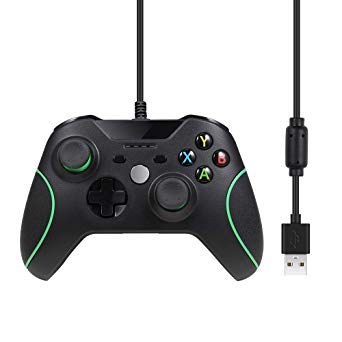 Pekyok Wired Controller Gamepad For Xbox one, SW16 Xbox One Wired Joystick Gamepad Controller USB Wired Controller For Xbox One Slim PC Windows(Third-Party Product)