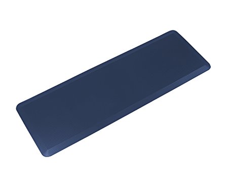 Anti Fatigue Comfort Floor Mat By Sky Mats - Commercial Grade Quality Perfect for Standup Desks, Kitchens, and Garages - Relieves Foot, Knee, and Back Pain (24" x 70" x 3/4", Indigo Blue)