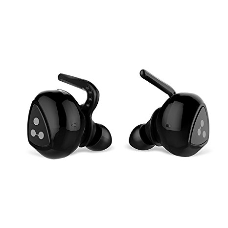 Bluetooth Earbuds, Syllable Truly Wireless Bluetoth Headphones Stereo In-Ear Sport Noise Cancelling Sweatproof Earphones with Mic for iPhone7/ 7plus Samsung and Other Smartphones